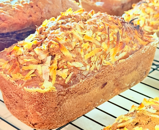 Large Coconut Banana Bread